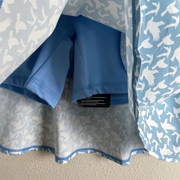 NWT Puma Ethereal Blue Powershape Flight‎ Drycell Skirt Blue White Birds Size L - Picture 3 of 7